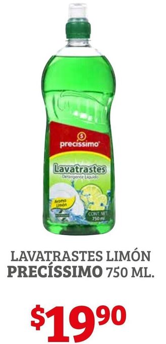 Soriana Híper Lavatrastes Limón Precíssimo 750ml oferta