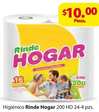 Zorro Higiénico Rinde Hogar 200 HD 24-4pzs oferta