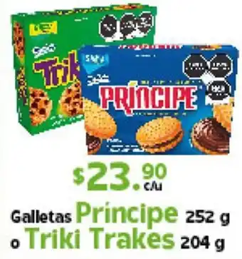 Galletas Príncipe 252g o Triki Trakes 204g