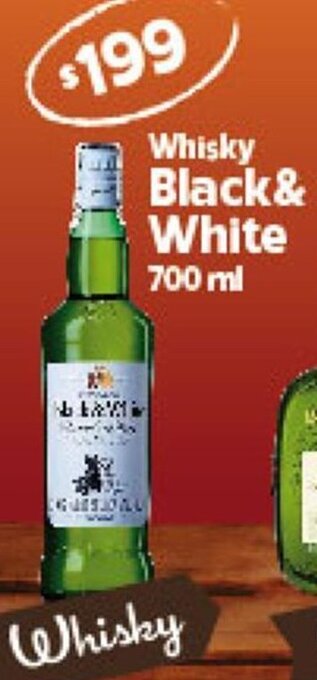 Whisky Black & White 700ml