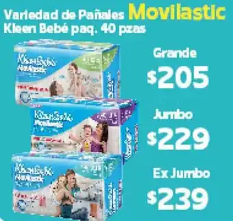Arteli Variedad de Pañales Kleen Bebé paq 40pzas Grande oferta