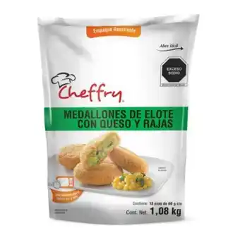 Sam's Club Medallones de elote con rajas la huerta cheffry 18 piezas oferta