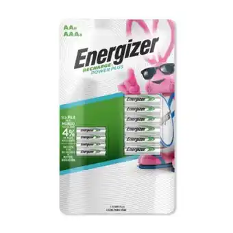 Pila recargable energizer recharge 6 pzas aa y 4 pzas aaa