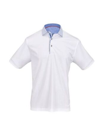 Playera polo cuadra para caballero.