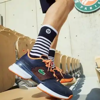 Calcetines para hombre lacoste sport roland garros edition