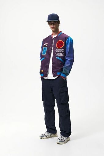 ZARA Cazadora bomber combinada parches oferta