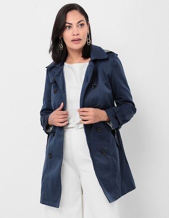 Gabardina con capucha davinchy para mujer