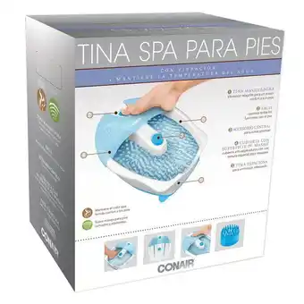 Spa pies vibración calor azul conair