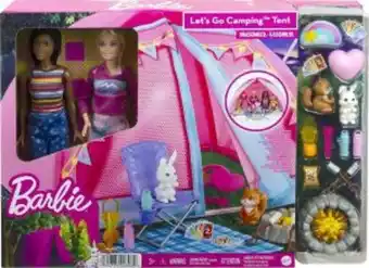 Barbie casa de campaña con muñecas