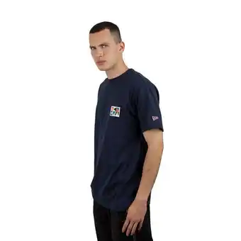 Playera manga corta new era modern art logo azul