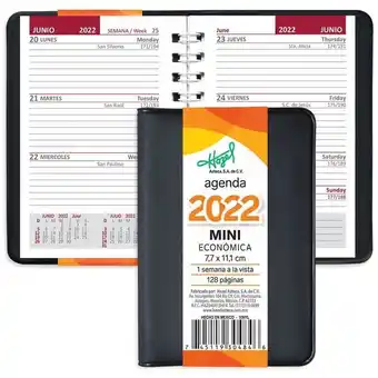Sanborns Agenda mini económica 2022 color negro oferta