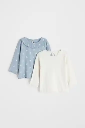 H&M 2-pack de tops acanalados oferta