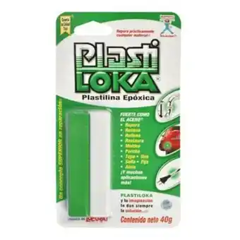 Plastilina plastiloka verde 40g 1pza