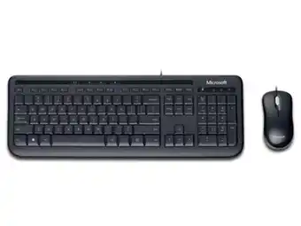 Kit de teclado y mouse óptico microsoft 3j2-00008, usb. color negro.