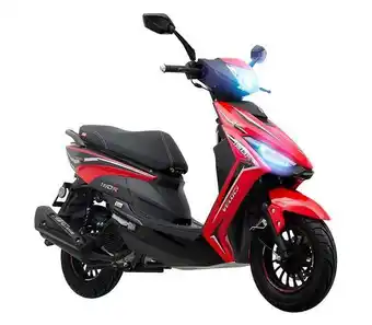 Motocicleta scooter veloci hasback sport 150 cc rojo más casco