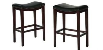 Muebles Dico Juego de 2 bancos estrella   café oferta