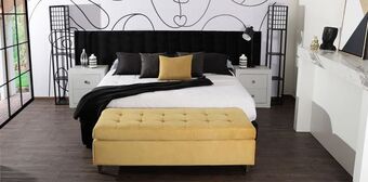 Muebles Dico Cama king size monet negro oferta