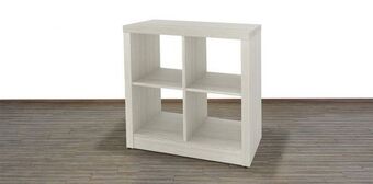 Muebles Dico Librero maxima 4 nichos gris oferta
