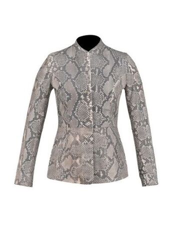 Cuadra Chamarra full exotic en piel genuina de pitón. oferta