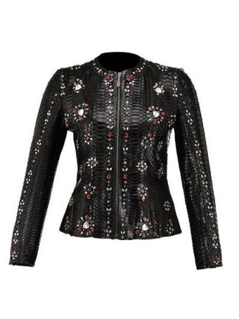 Cuadra Chamarra full exotic en piel genuina de pitón. oferta