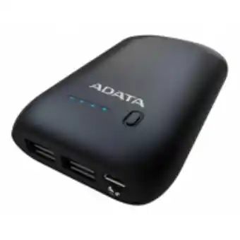 Power bank bateria portatil 10050vmah led adata p10050 negra
