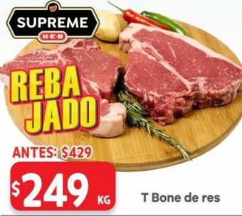 HEB T-Bone de Res oferta