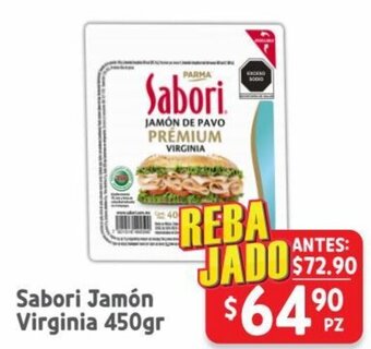 HEB Sabori Jamón Virginia 450g oferta