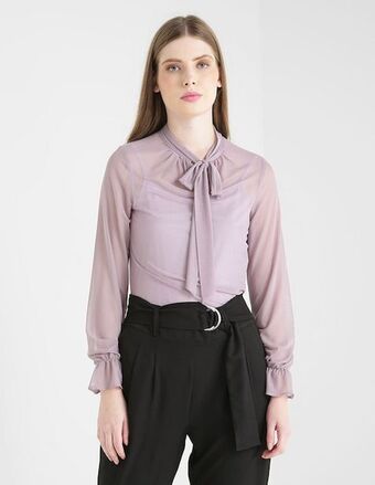 Suburbia Blusa contempo manga larga oferta