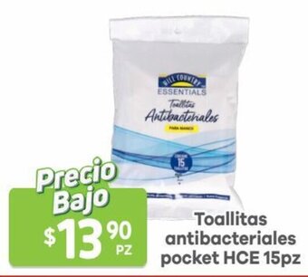 Toallitas Antibacteriales Pocket HCE 15pz