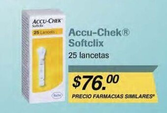 Farmacias Similares Accu-Chek Softclix 25 lancetas oferta