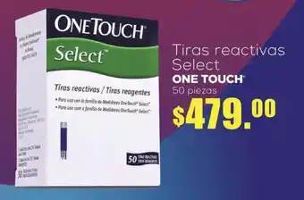 Tiras Reactivas / Tiras Reogentes Select One Touch 50 piezas