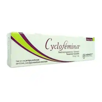 Sam's Club Cyclofémina 25 mg/ 5 mg suspensión inyectable 0.5 ml oferta
