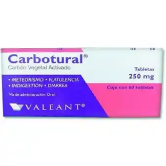 Farmacias San Isidro y San Borja Carbotural 250mg tab c oferta