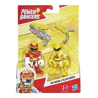 Juguetrón Hasbro playskool power rangers red y yellow ranger pack e5884 oferta