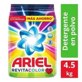 Detergente en polvo ariel revitacolor 4,5 kg