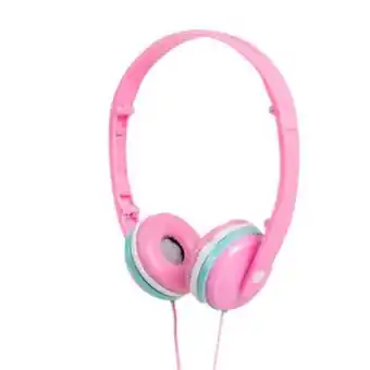 Audífonos alámbricos on-ear infantiles stuf fun rosa