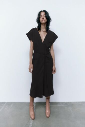 ZARA Vestido raya diplomática oferta
