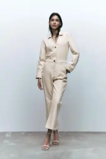 ZARA Mono denim botones dorados oferta