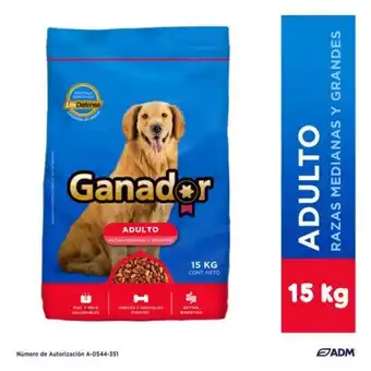 HEB Ganador alimento seco para perros adulto 15 kg oferta