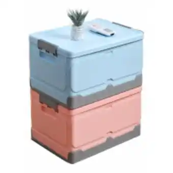 Caja organizadora para almacenaje con tapa y asas 2 uds.