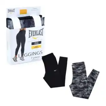 Leggings everlast talla g negro/lunia 2 pzas