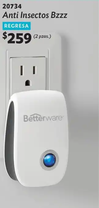 BetterWare 20734 Anti Insectos Bzzz 2 pzas oferta