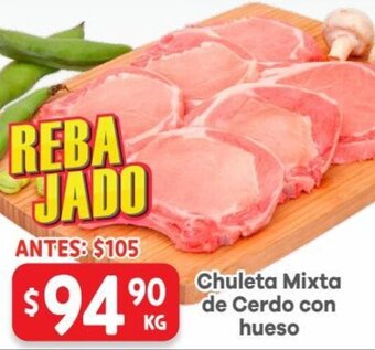 HEB Chuleta Mixta de Cerdo con Hueso oferta