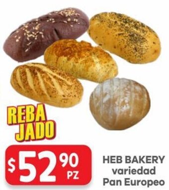 HEB Heb Bakery Variedad Pan Europeo oferta