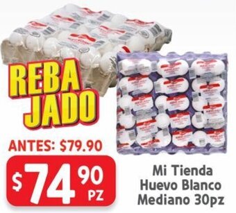 HEB Mi Tienda Huevo Blanco Mediano 30pz oferta