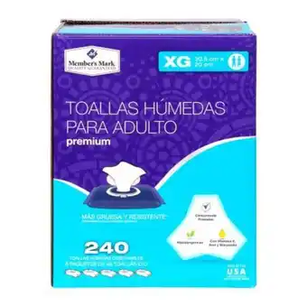 Sam's Club Toallas húmedas member's mark para adulto 240 pzas oferta