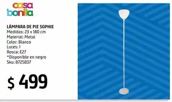 Sodimac Homecenter Lámpara de pie sophie 1 luz e27 oferta