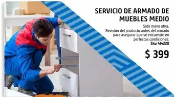 Sodimac Homecenter Servicio de armado de muebles oferta