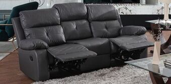 Muebles Dico Sofá con reclinable volga gris oferta