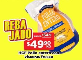 HCF Pollo Entero con Visceras Fresco